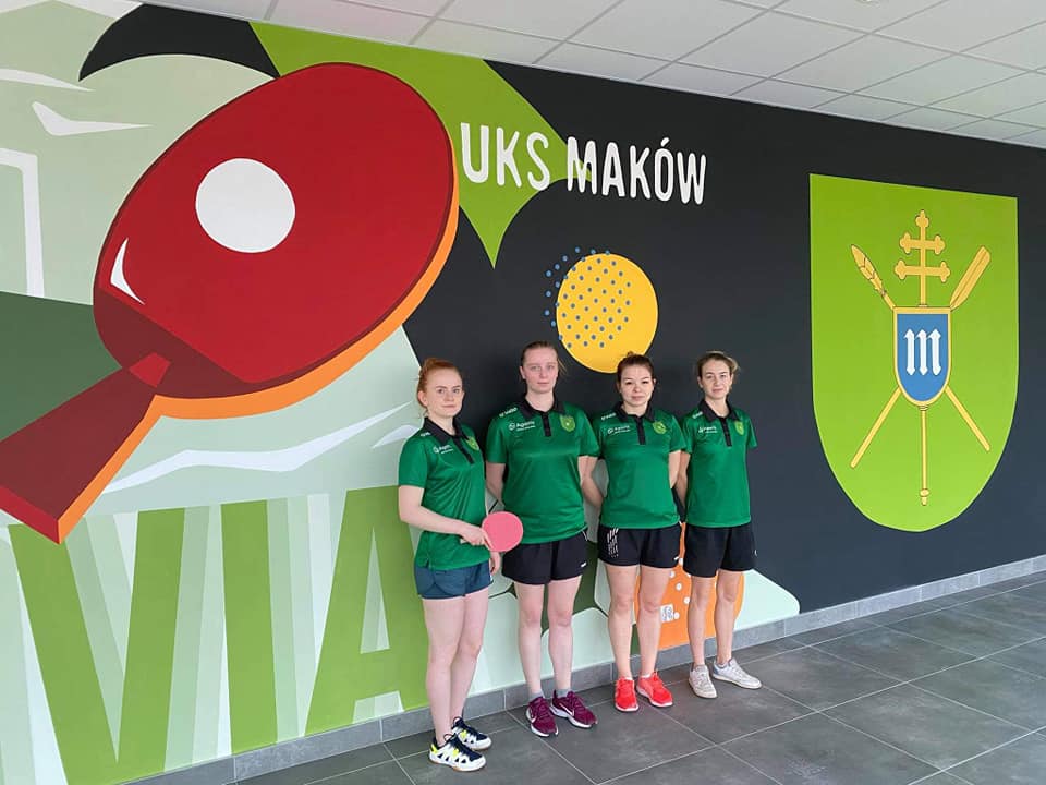 UKS Maków drużyna II ligi kobiet 21.11.2020